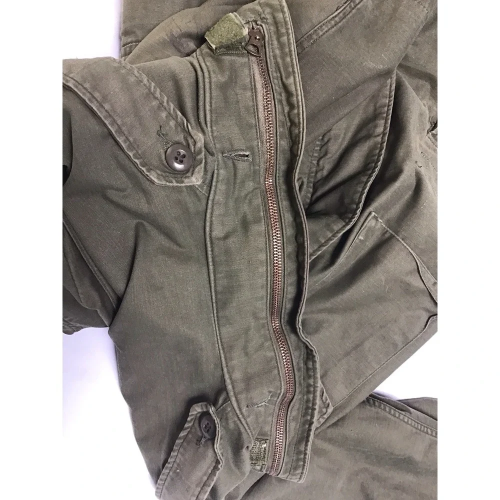 VTG US Army Field Jacket OG-107 Coat Cold Weather Military XS Short M65 USA 80's - Picture 10 of 10